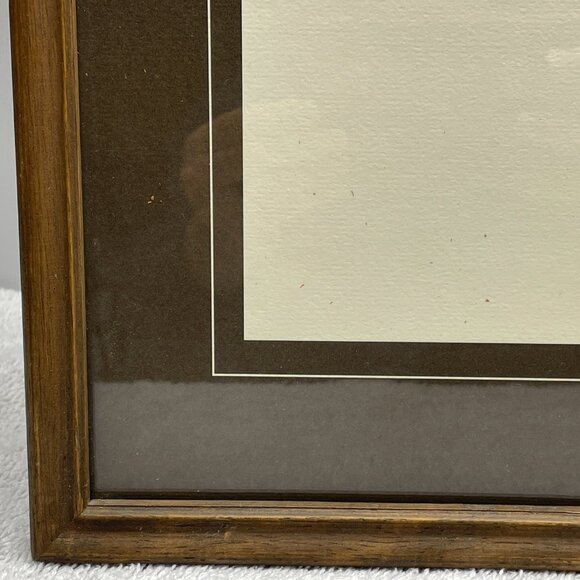 GUC Vntg Framed Tennis Print, "Match Point," #733, Artist Gary Patterson, 21" L - Picture 10 of 15